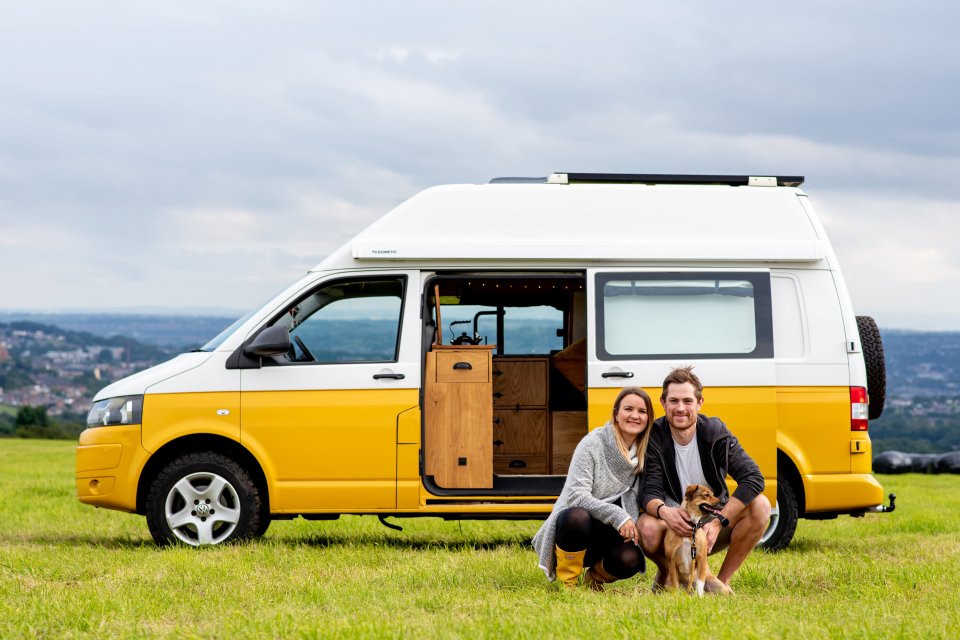 A couple have revealed that they quit their jobs and bought a £5,000 camper van after they fell in love with campervanning after their first driving holiday