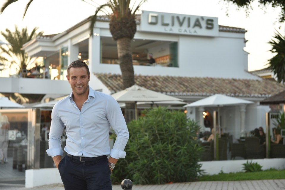 Elliott Wright outside his restaurant Olivia's La Cala near Marbella