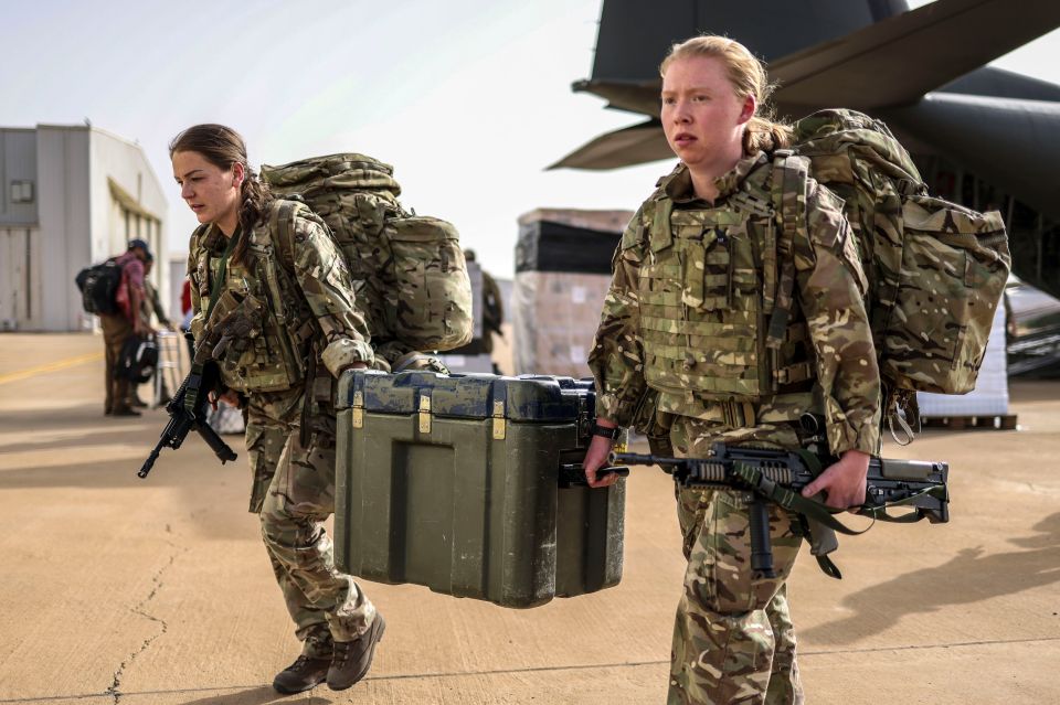 The Duke of Lancaster's Regiment, arriving at Wadi Seidna airport in Khartoum, Sudan with medical equipment