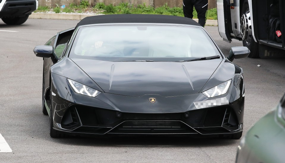 Antony stole the show with his stunning new Lamborghini Aventador convertible