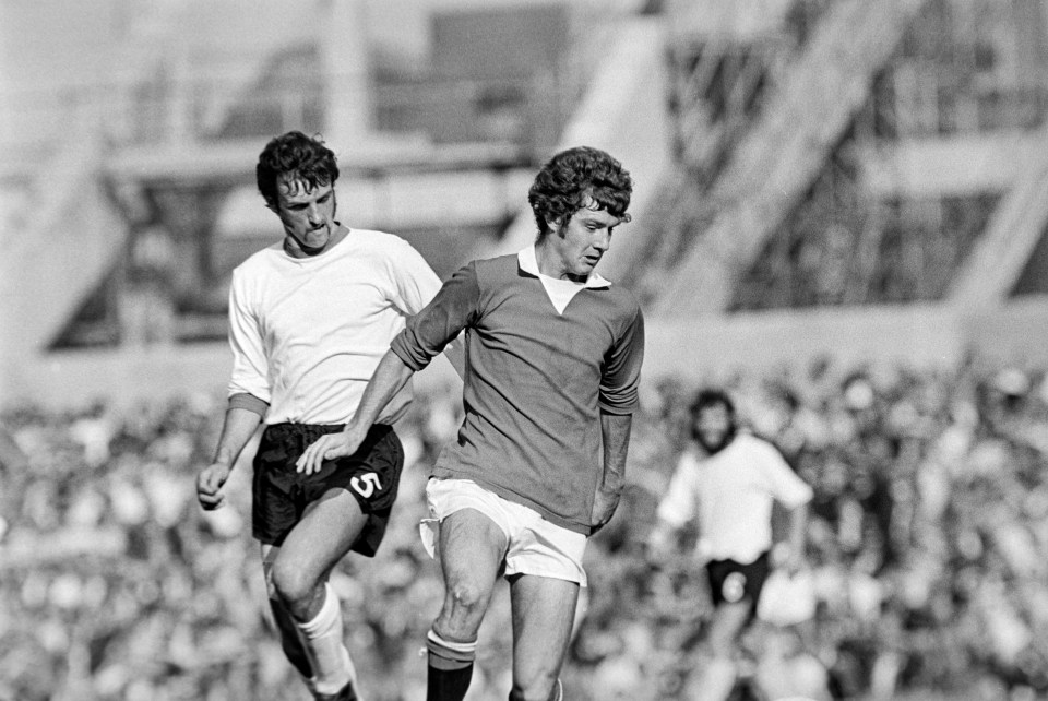 Eddie Colquhoun, left, helped Sheffield United win promotion to the top flight in 1971