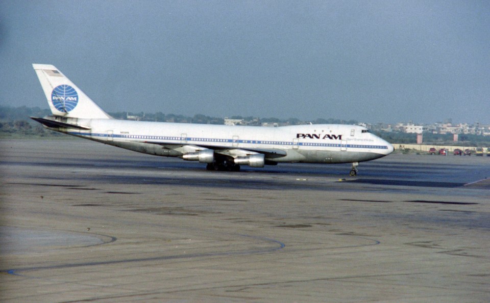 Pan Am Flight 73 on the airport tarmac