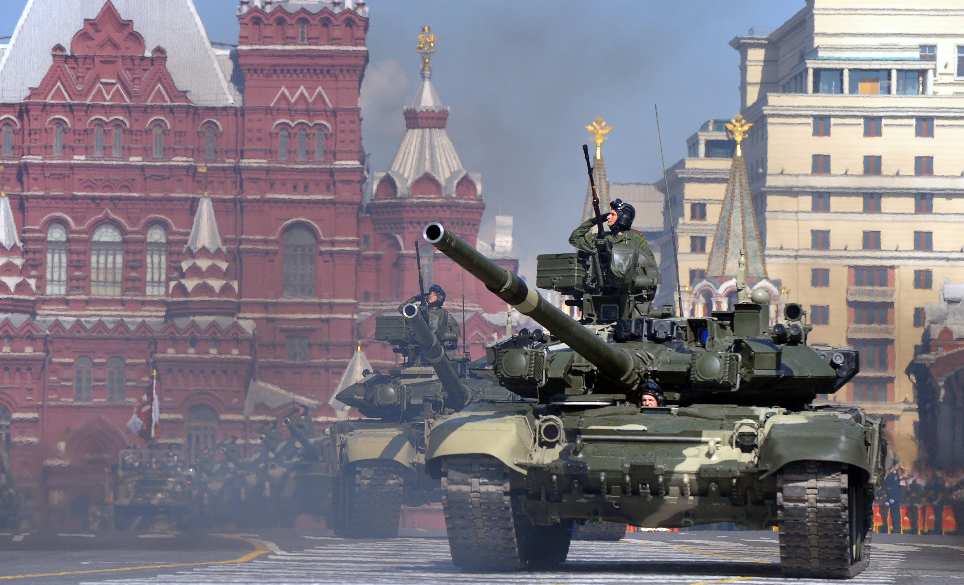 The events have been scaled back since Russia's invasion of Ukraine amid reports that tanks and equipment are scarce