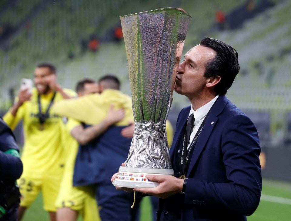 Unai Emery has also enjoyed European success since leaving PSG