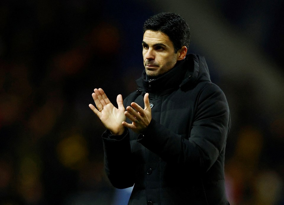 Mikel Arteta is aiming to lift the Premier League in May