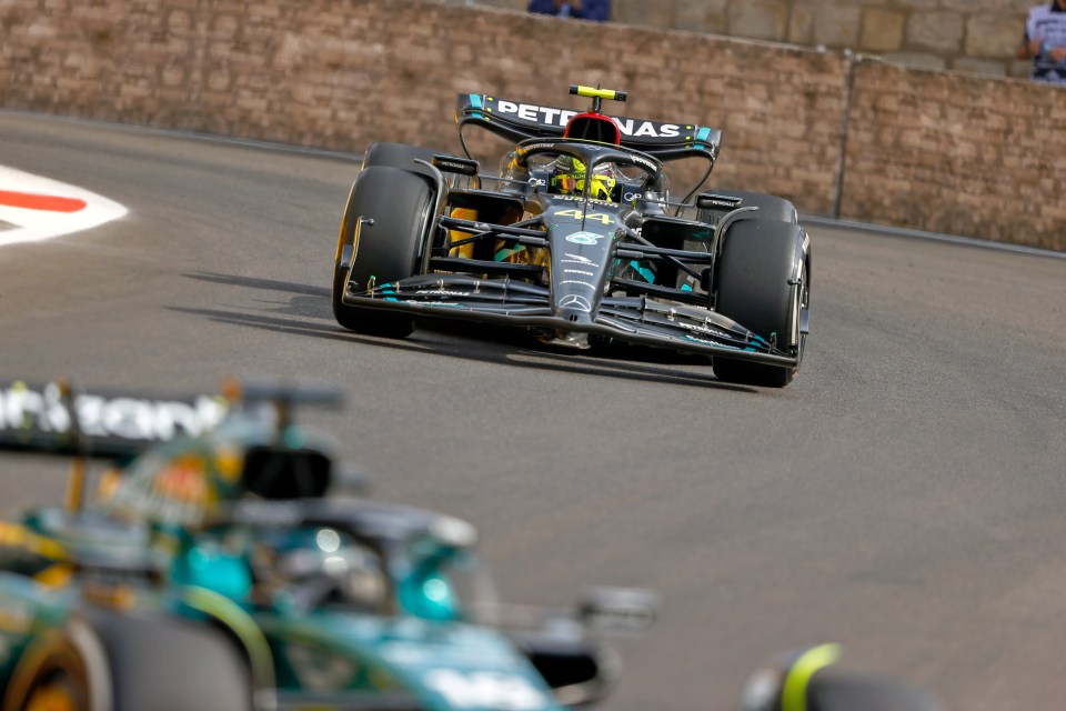 Hamilton finished the race in sixth