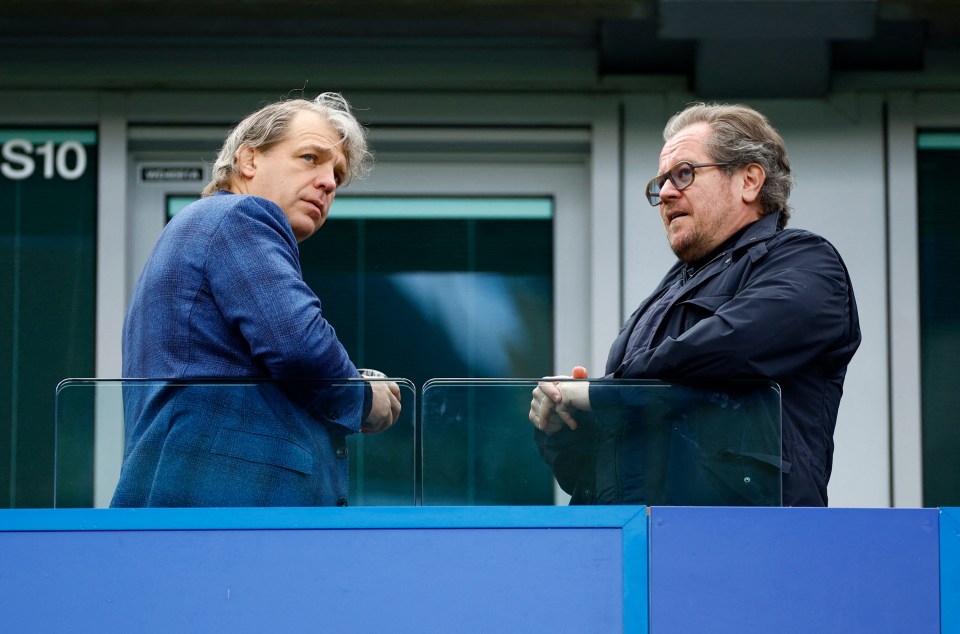 Chelsea owner Todd Boehly looks on from the stands