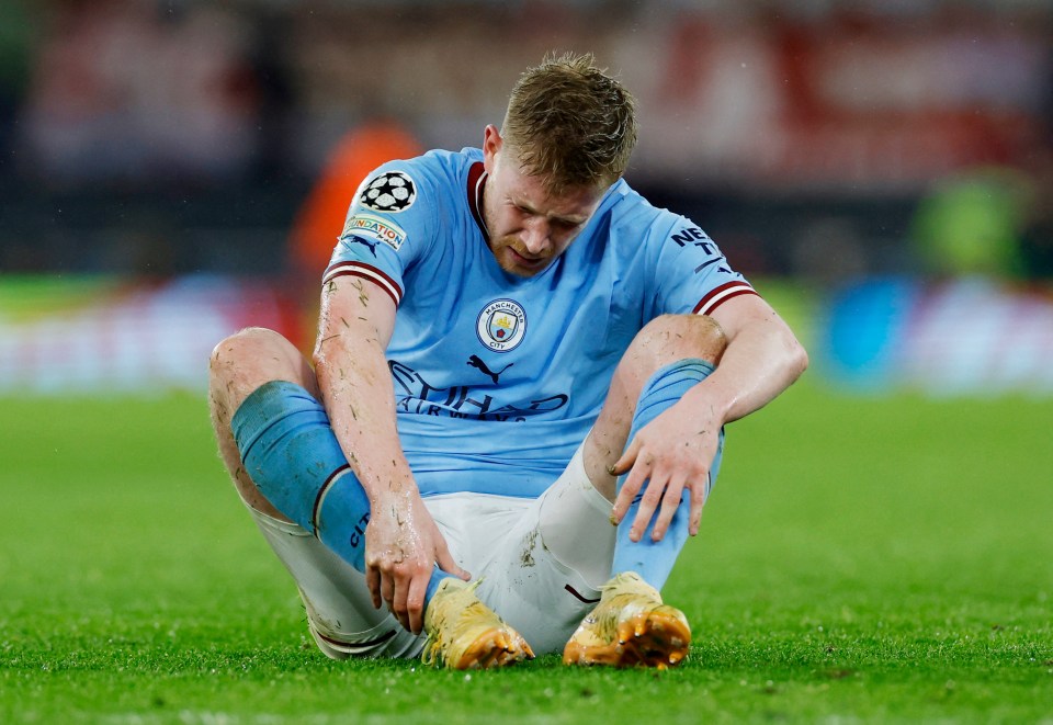 Manchester City superstar Kevin de Bruyne picked up an ankle injury