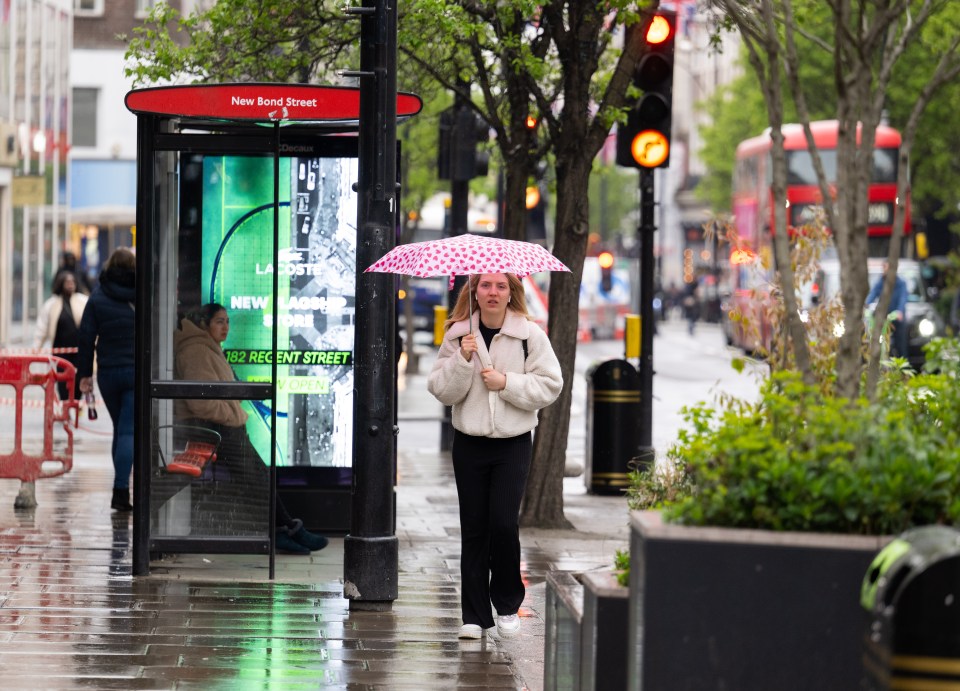 A rainy Oxford Street, London, last week