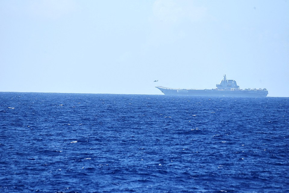 Shandong sails through the Pacific during Chinese war games