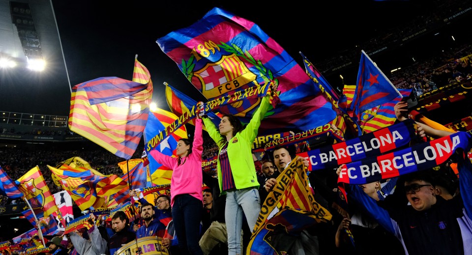 The Barcelona fans chanted Messi's name during Wednesday night's El Clasico