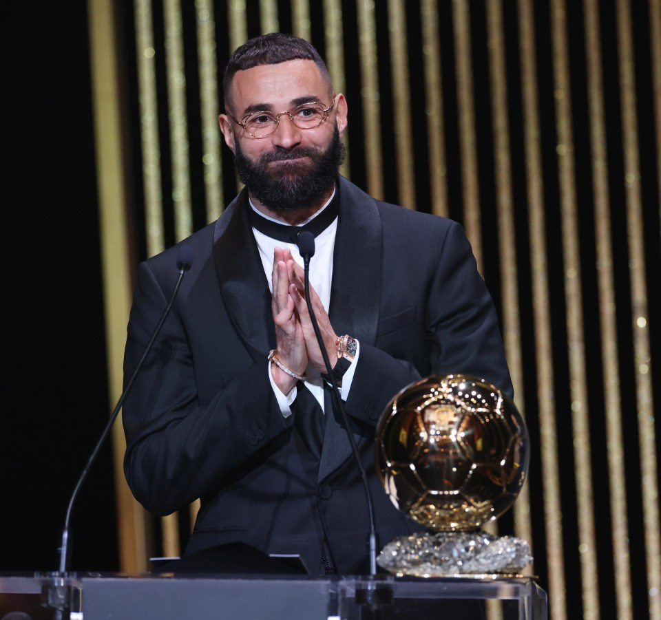 Benzema was a picture of elegance at the Ballon d’Or awards in 2022