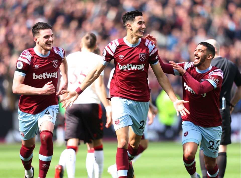 Nayef Aguerd scored a first half winner for West Ham