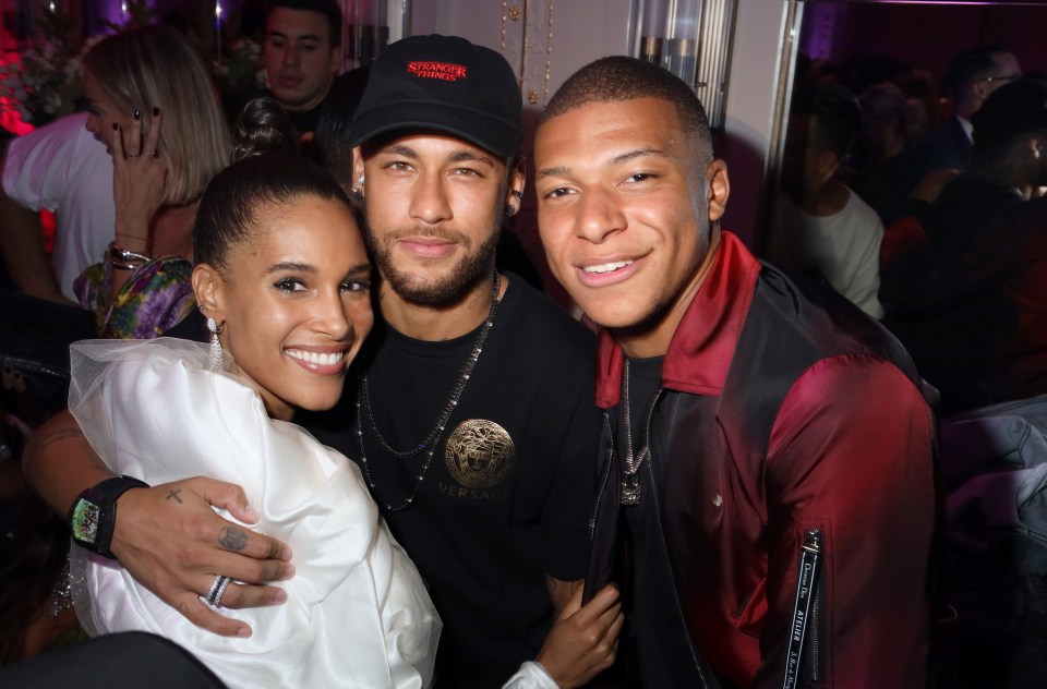 Cindy Bruna is pals with PSG superstars Neymar and Kylian Mbappe