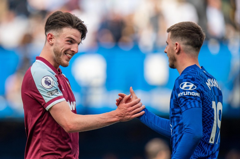 Declan Rice and Mason Mount could be reunited at Chelsea