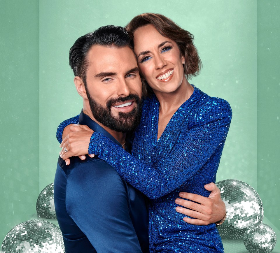 Rylan Clark with Janette Manrara on Strictly: It Takes Two