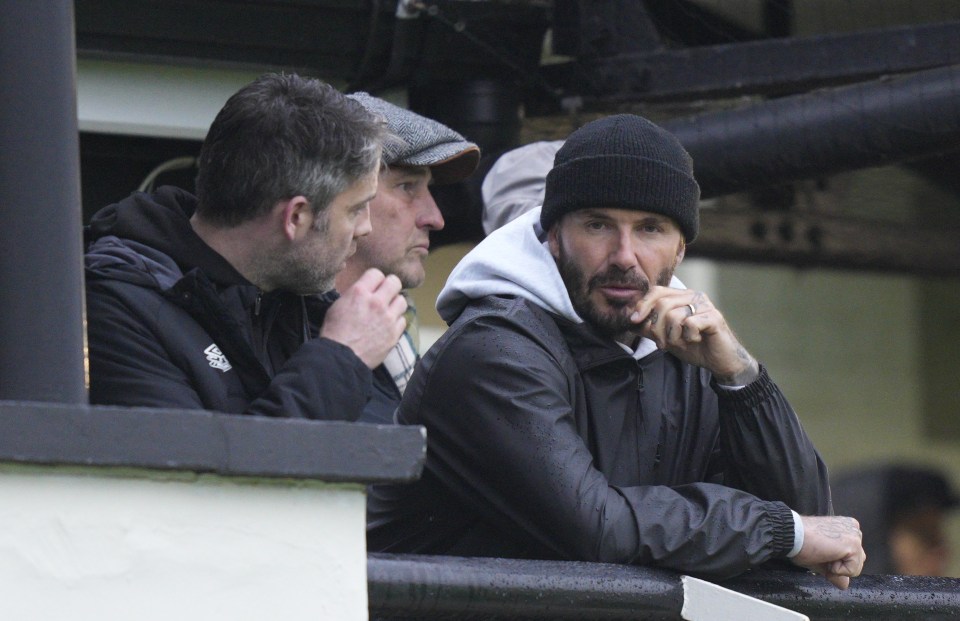 David Beckham was in the stands to watch Brentford B in action on Thursday