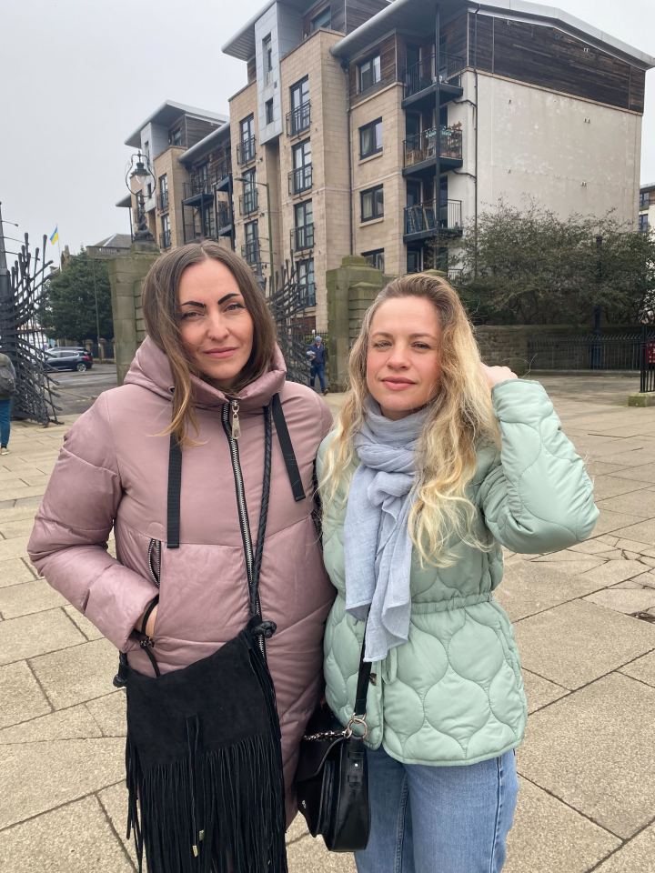 Alisa Liudmyla, from Kyiv, right of picture, does hope to go back to Ukraine to see her family despite the warm welcome in the UK