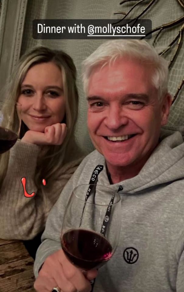 Phillip Schofield shared photos with his daughter Molly on Saturday night after reports suggested he could be axed from This Morning