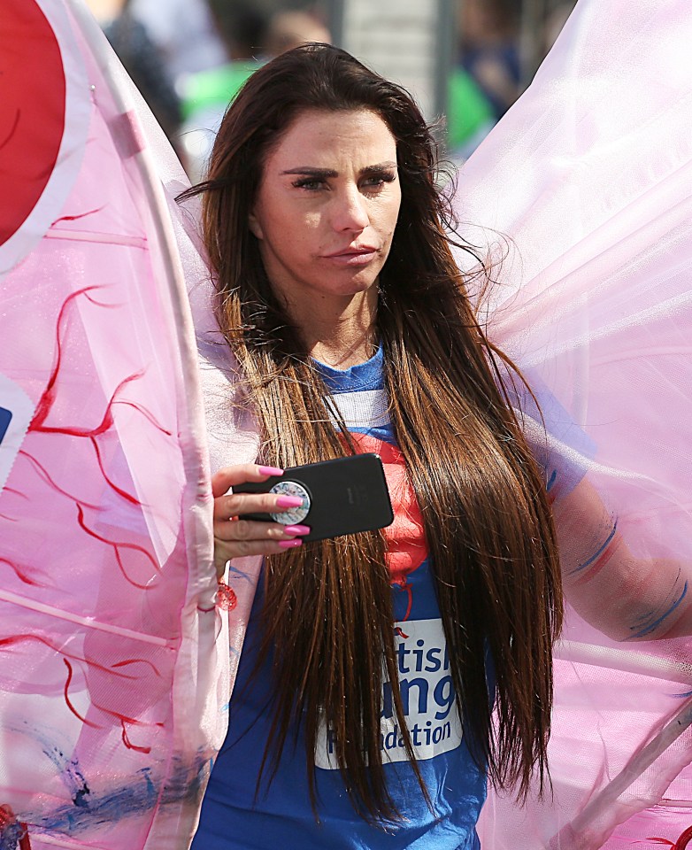 Katie Price previously was forced to quit the race in 2018 - failing to get even half the way round