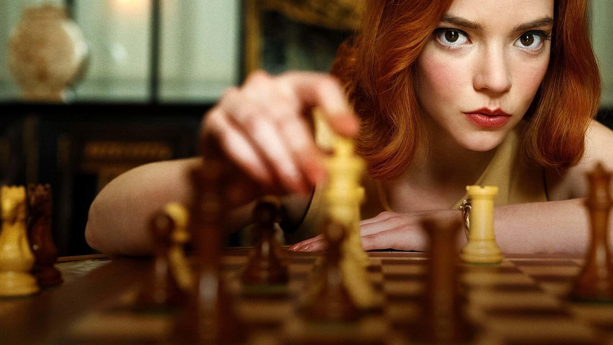 A chess game based on Queen's Gambit is part of the selection