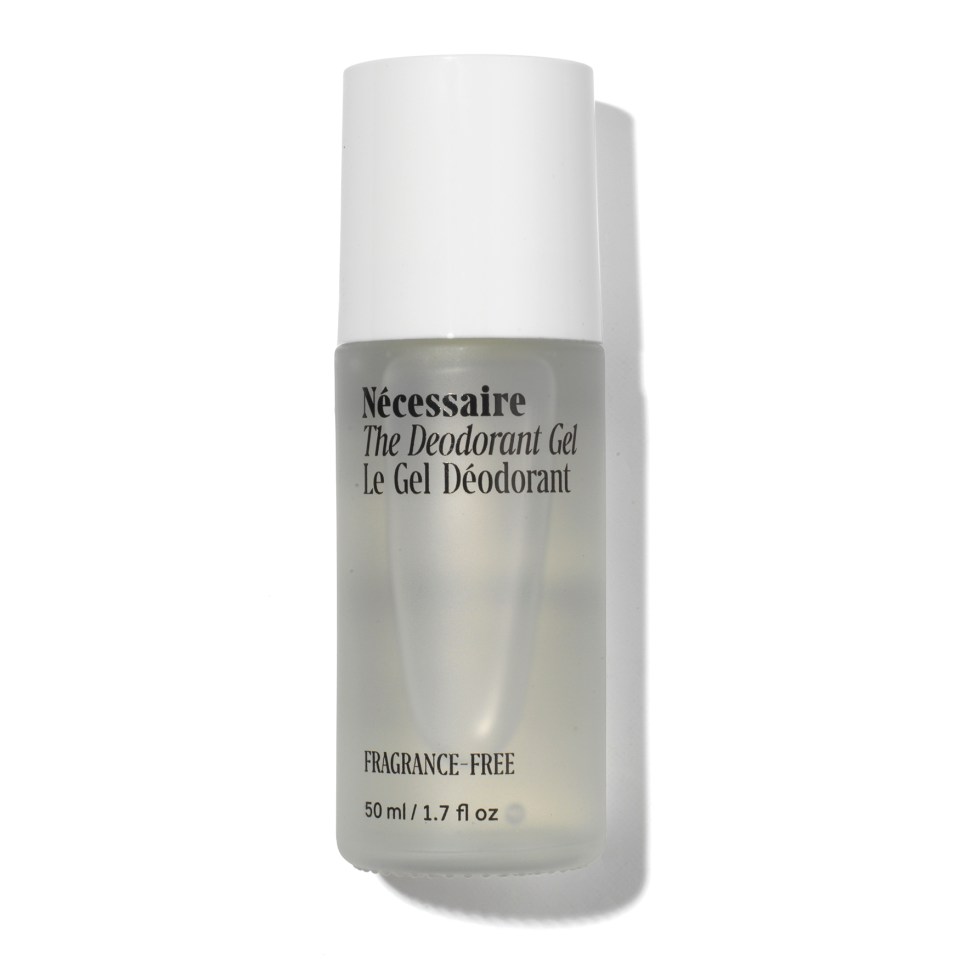 Necessaire's deodorant gel comes in an unscented version and eucalyptus fragrance