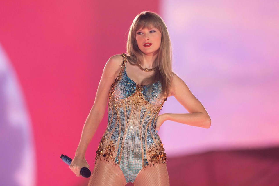 Taylor Swift performing on the first night of her Eras Tour at AT&amp;T Stadium in Arlington, Texas, on March 31, 2023