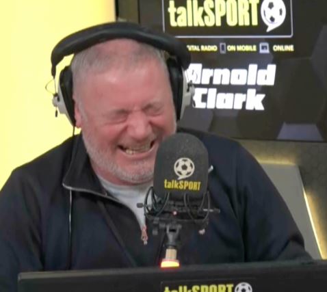 The Scot burst out laughing at his co-host