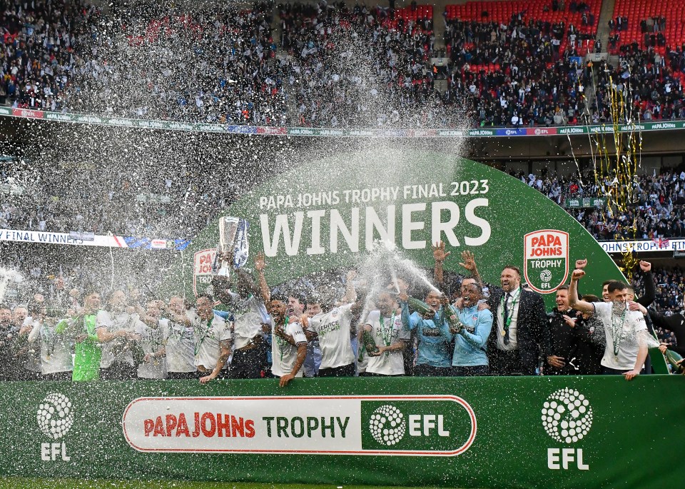 Bolton won the Papa John's Trophy after beating Plymouth 4-0 in the final