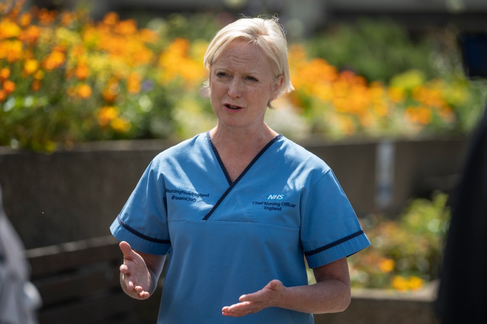 Chief Nursing Officer for England Ruth May outside St Thomas's Hospital in central London on International Nurses Day. ... Coronavirus - Tue May 12, 2020 ... 12-05-2020 ... London ... UK ... Photo credit should read: Victoria Jones/PA Archive. Unique Reference No. 53714585 ... Picture date: Tuesday May 12, 2020. See PA story HEALTH Coronavirus. Photo credit should read: Victoria Jones/PA Wire