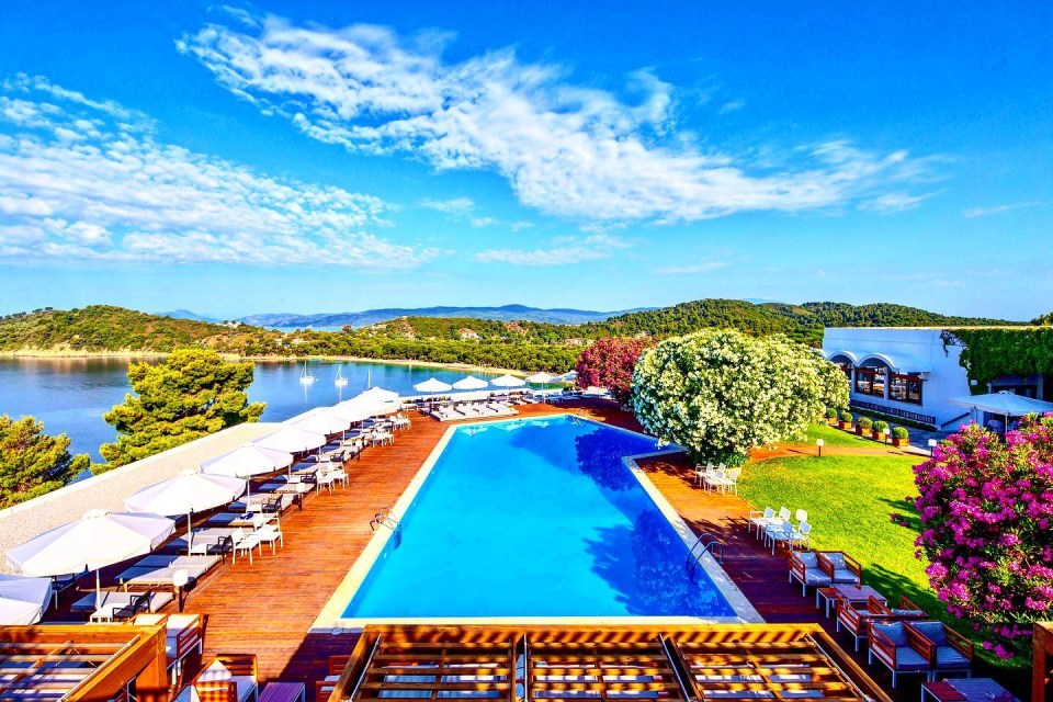 The Skiathos Palace Hotel is a plush place set in lovely grounds