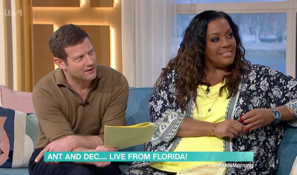 Dermot O’Leary with co-host Alison Hammond on This Morning