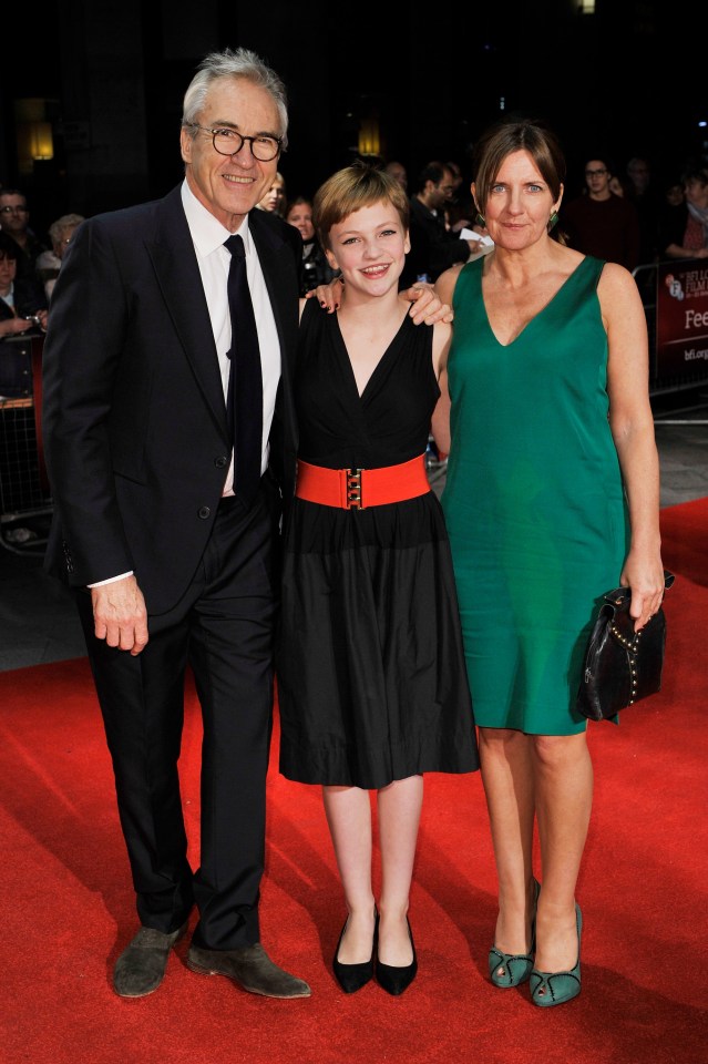 Larry with his daughter Eloise Laurence and his ex partner Clare Burt