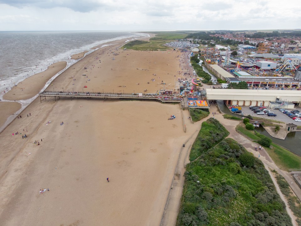 The British seaside town of Skegness in Lincolnshire has been voted the worst beach