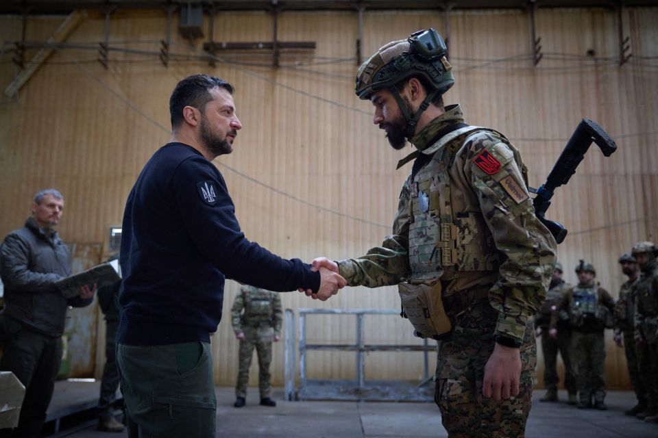 Zelensky, meanwhile, visited troops in Avdiivka today