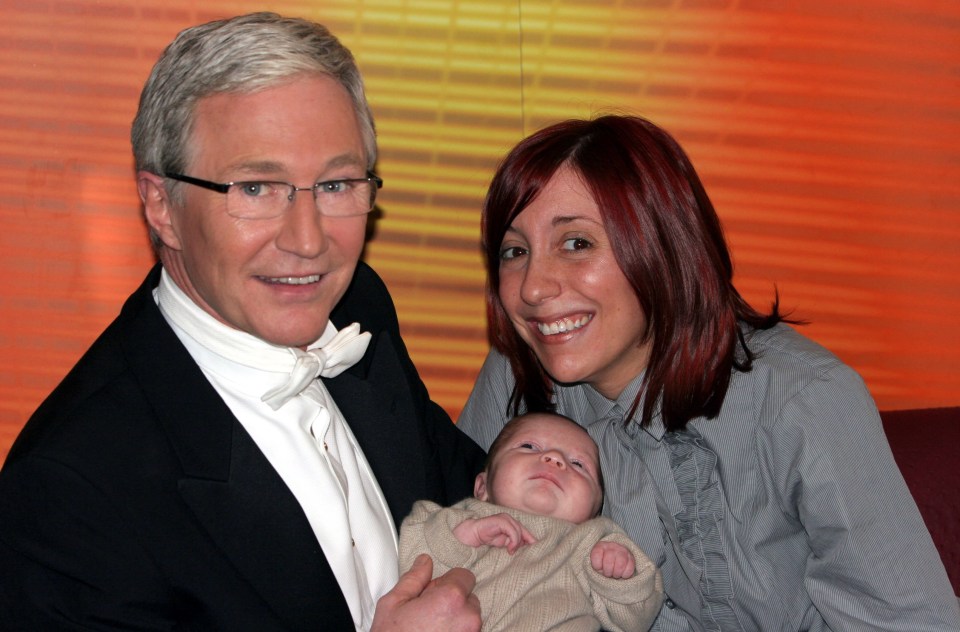 Paul O’Grady with his daughter Sharon and three-week-old grandson in 2007