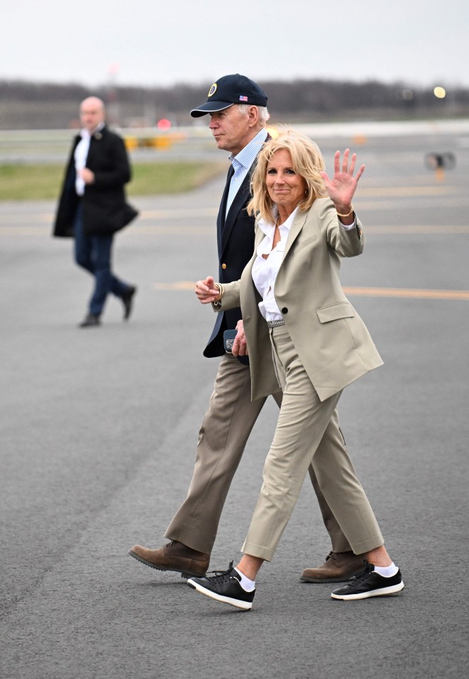 The US President and First Lady Jill Biden, who will attend the King’s Coronation in his place