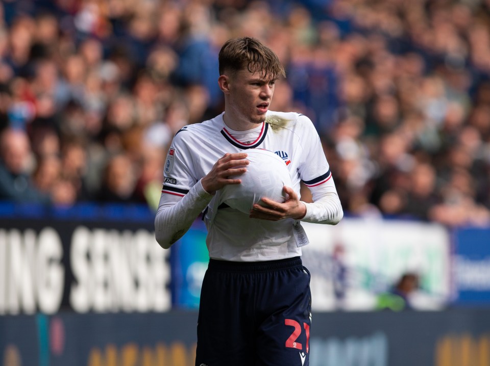 Conor Bradley has impressed at Bolton