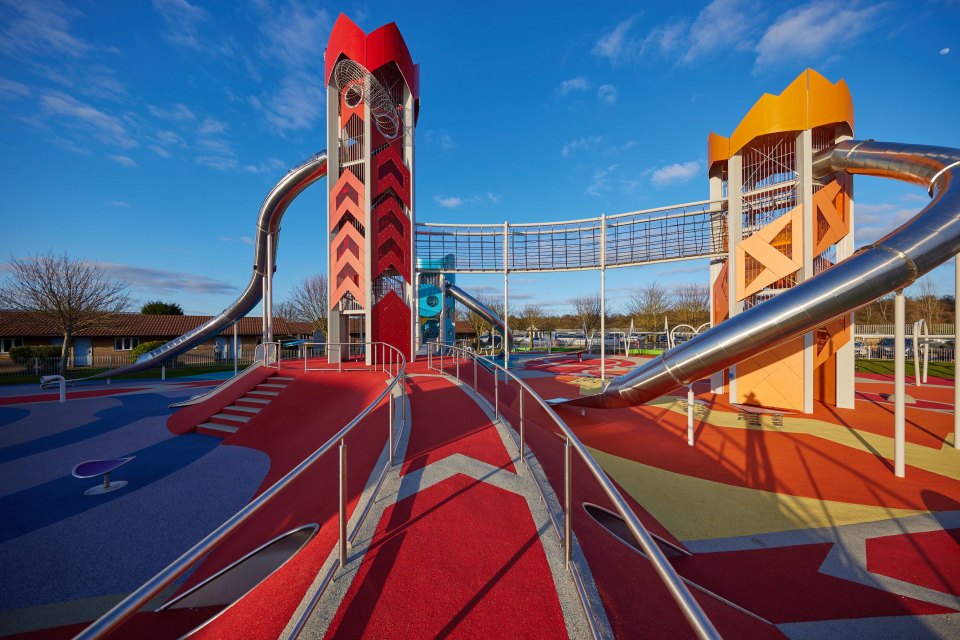 The park is divided up into six different zones for children to play in