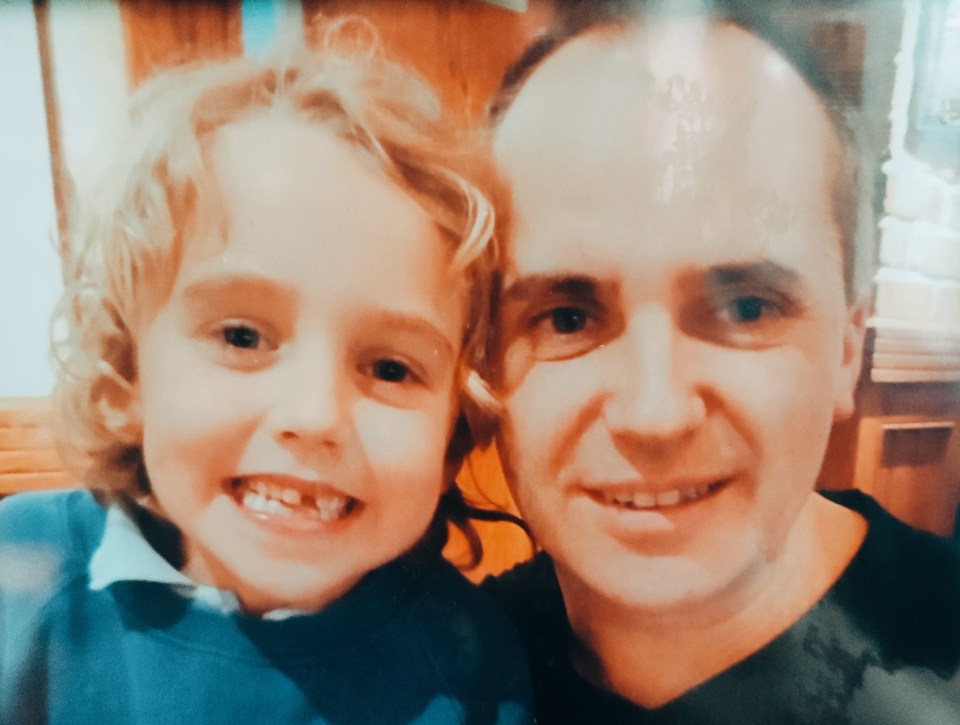 The dad and his eight-year-old son, who helped him seek help for his addiction