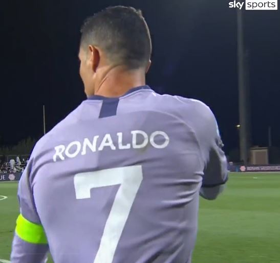 Ronaldo then took off the captain's armband as he stormed down the tunnel