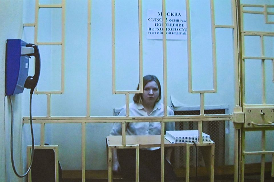 Daria was seen in newly released photos as she appealed charges