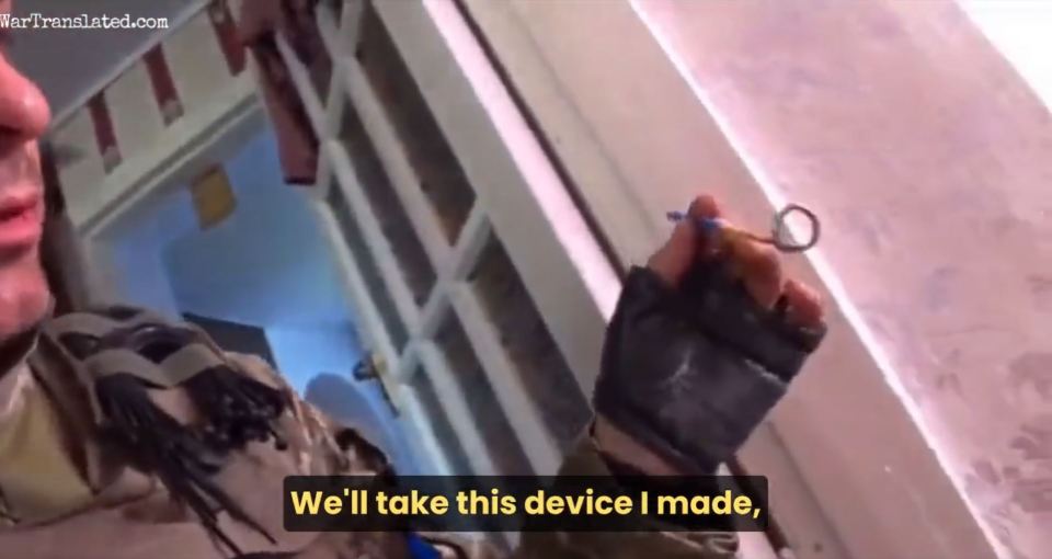 He showed how he used his homemade device to expertly disable the explosive