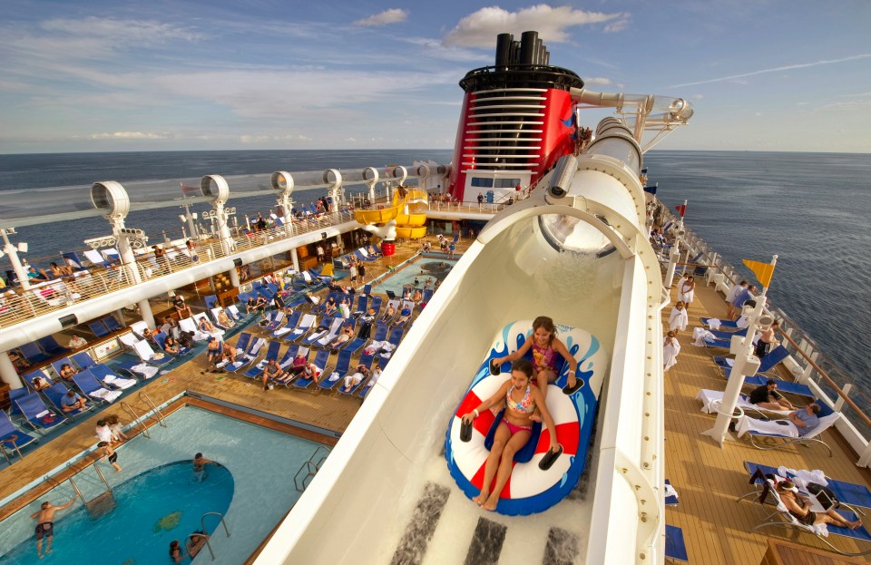 The Disney Dream ship also has a one of its kind water coaster named 'The AquaDuck'