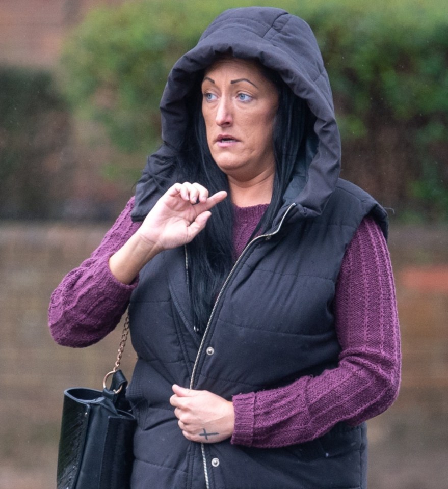 Ryan outside court, where she was handed a four-month suspended prison sentence