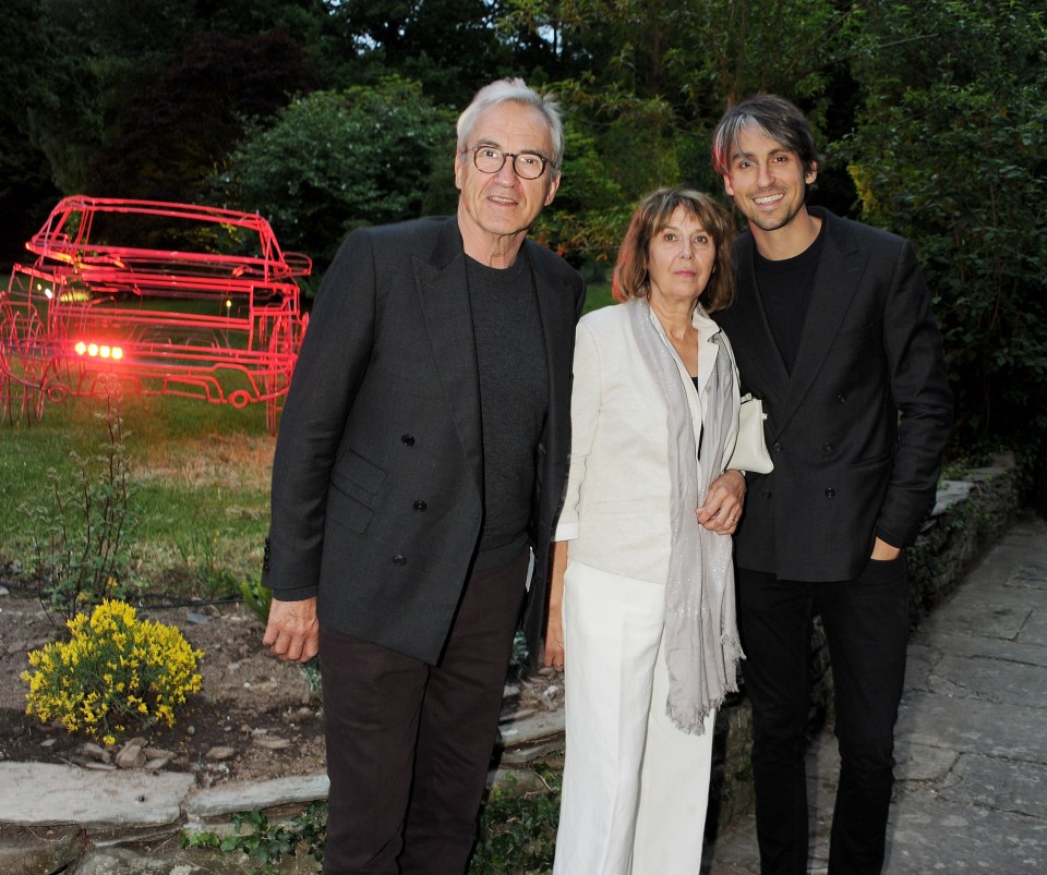 Larry Lamb with Linda Martin and their son George