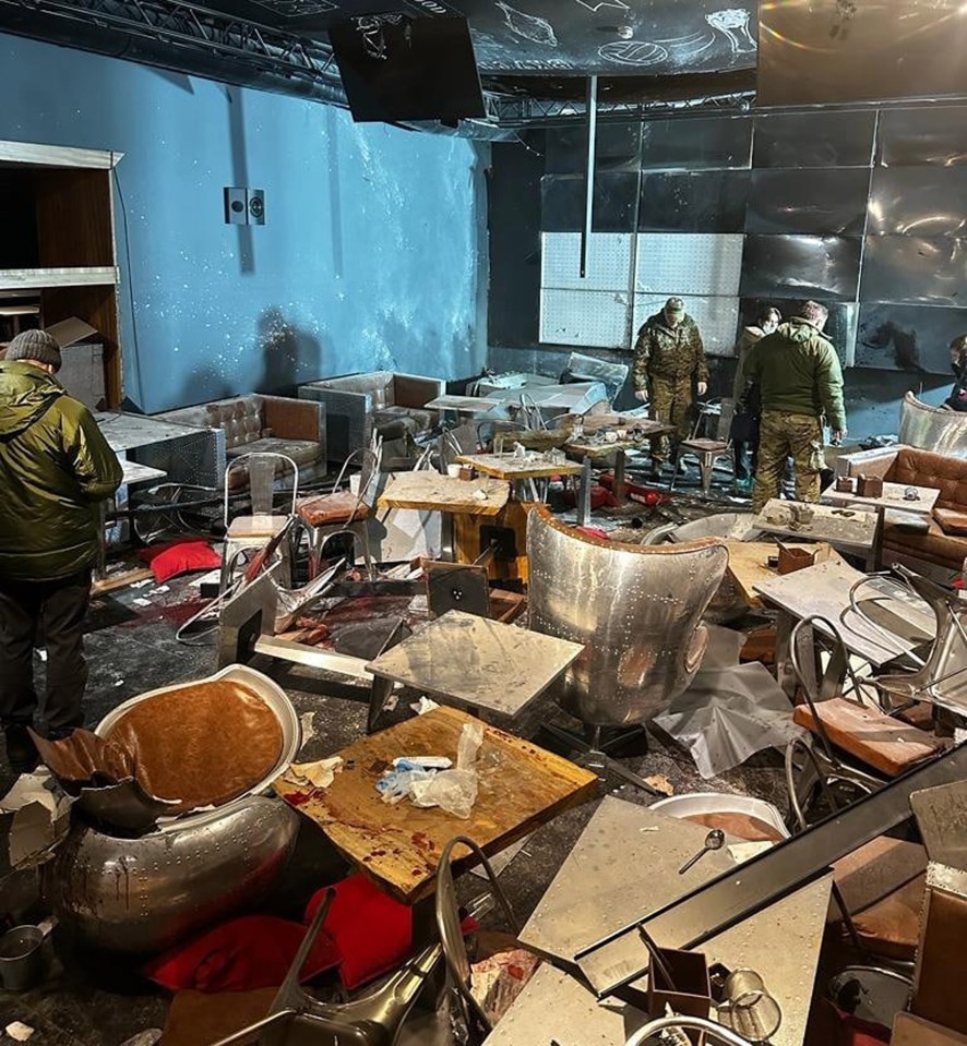 The horror explosion tore through the cafe, injuring 30