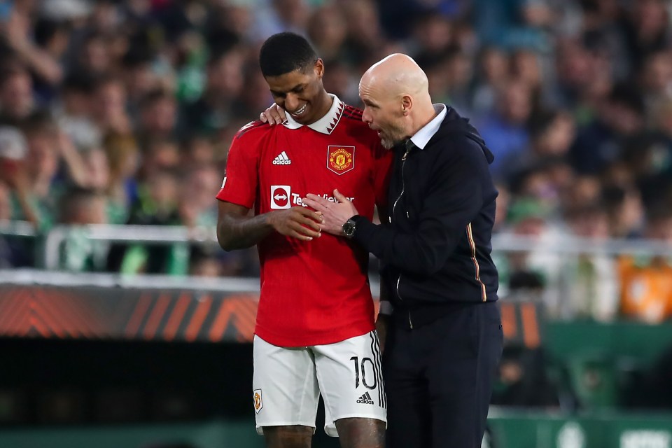 Erik ten Hag has lost top scorer Marcus Rashford to injury