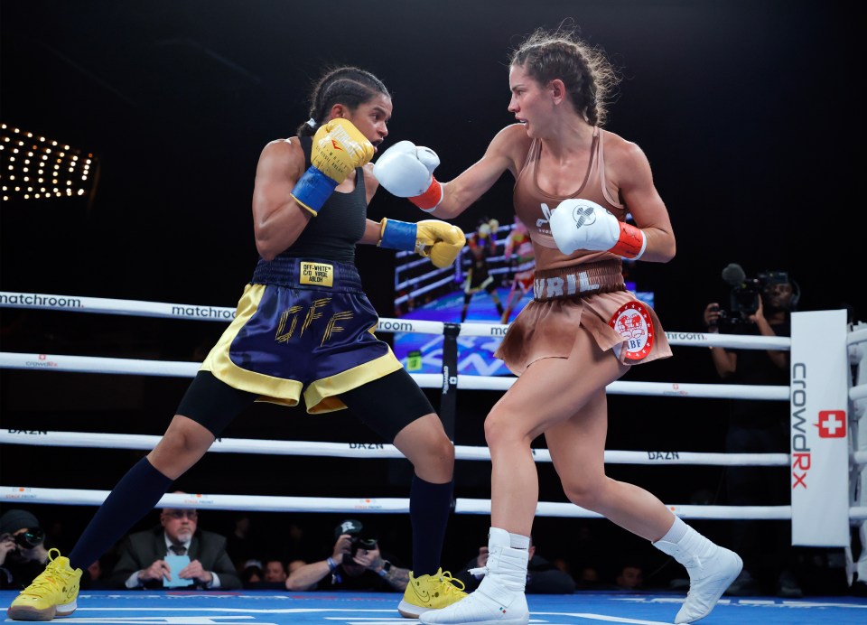 Avril Mathie lost to Brit-Somali boxer Ramla Ali in her last outing in February