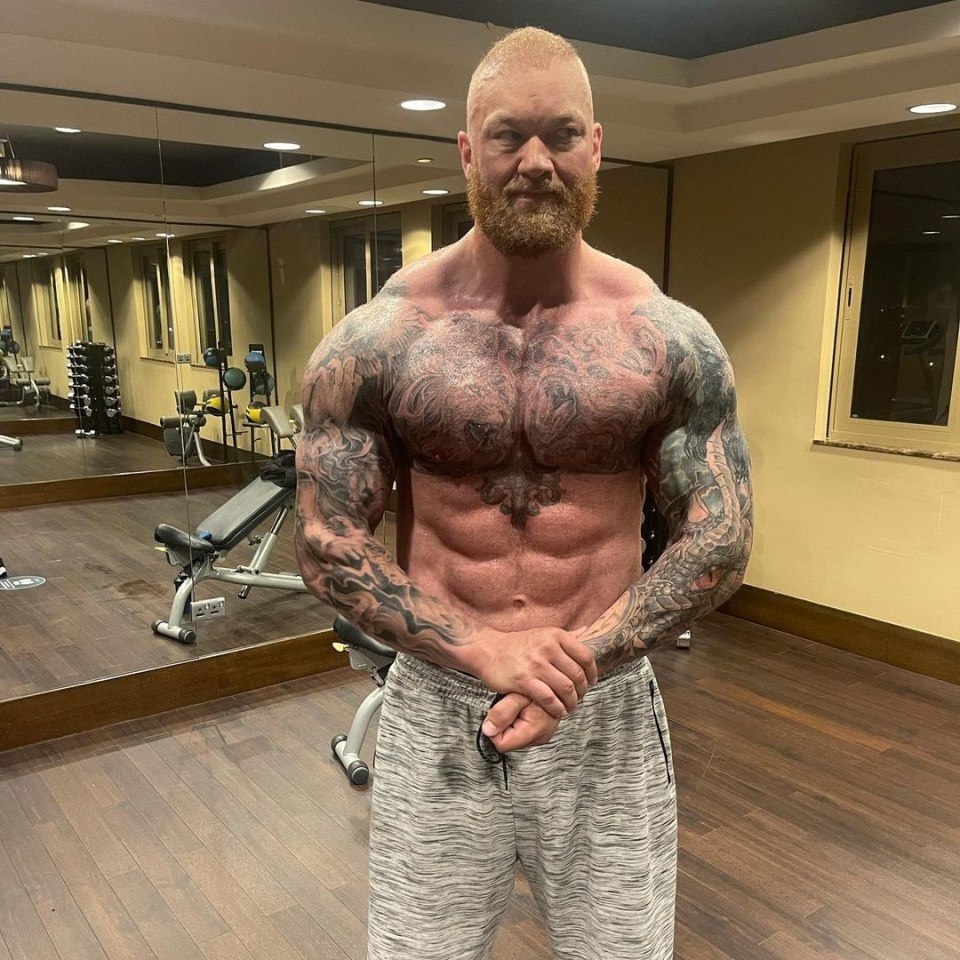 Before injury Bjornsson lost SEVEN stone for a fight with Devon Larratt